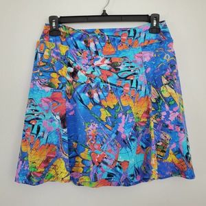 Dona Jo Ultimate Skort Fly 3 US XL Tennis Pockets Active Wear Athleisure Artsy
